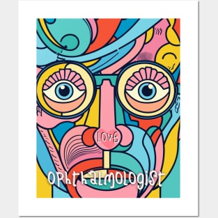 Love Ophthalmologist art Brafdesign Posters and Art